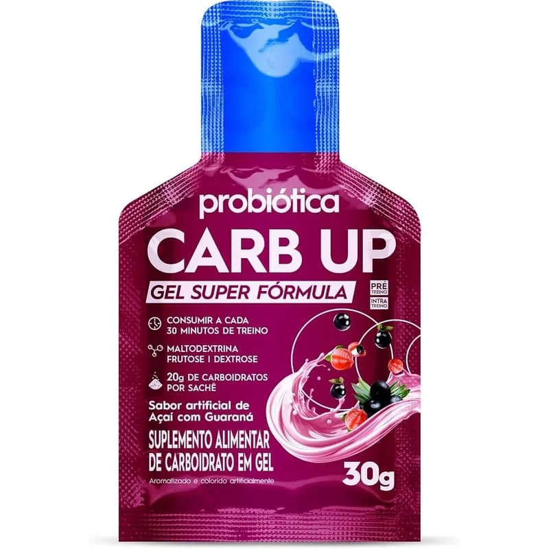 Gel de Carboidrato Carb UP Super Fórmula Sachês 30g 15g Carbo Probiótica