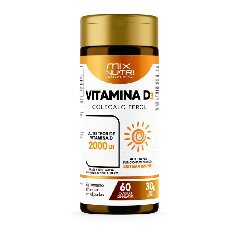 Nutraceutical Vitamina D3 60 Cápsulas MIX Nutri