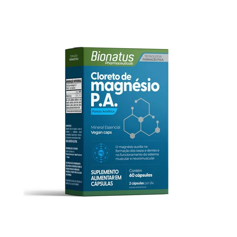 Cloreto de Magnésio 60 Cápsulas Bionatus