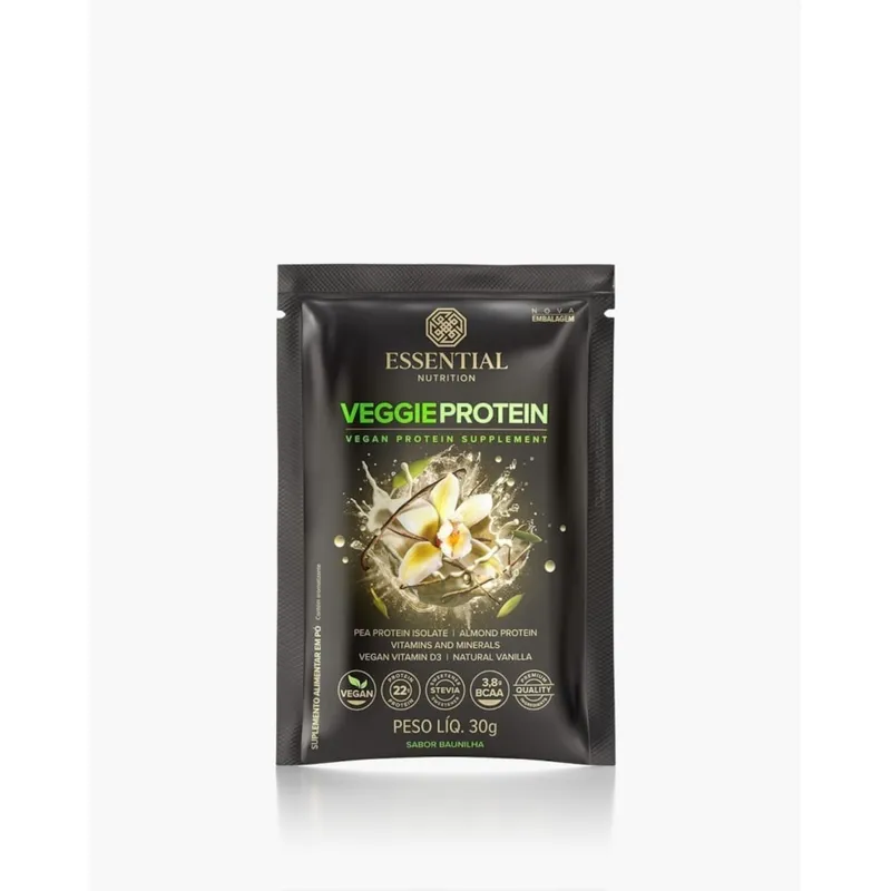 Unidade Veggie Vanilla 30g Essential Nutrition