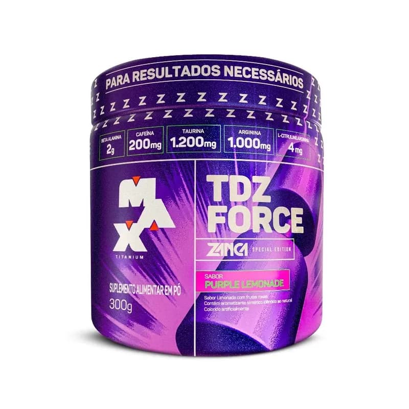 Pré Treino Tdz Force Gabriel Zancanelli 300g Max Titanium