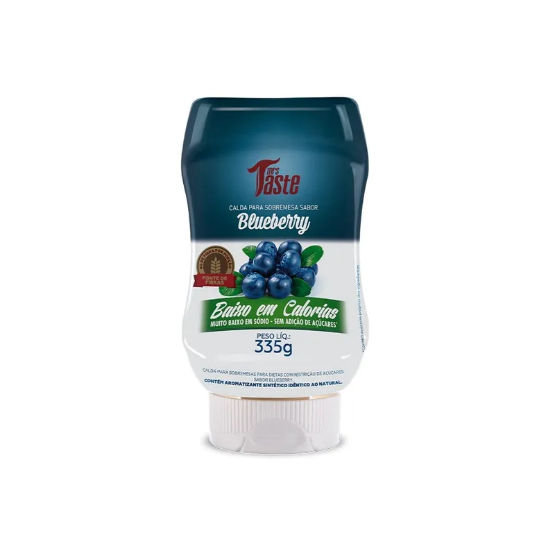 Calda para Sobremesa Sabor Blueberry 335g Mrs. Taste