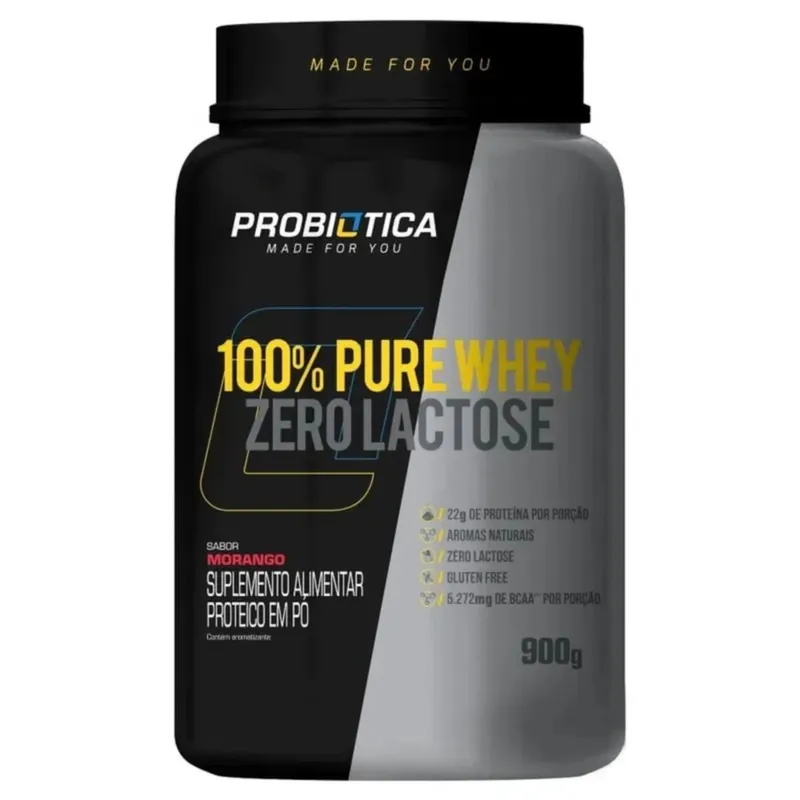 100% Pure Whey Zero Lactose 900g Probiótica