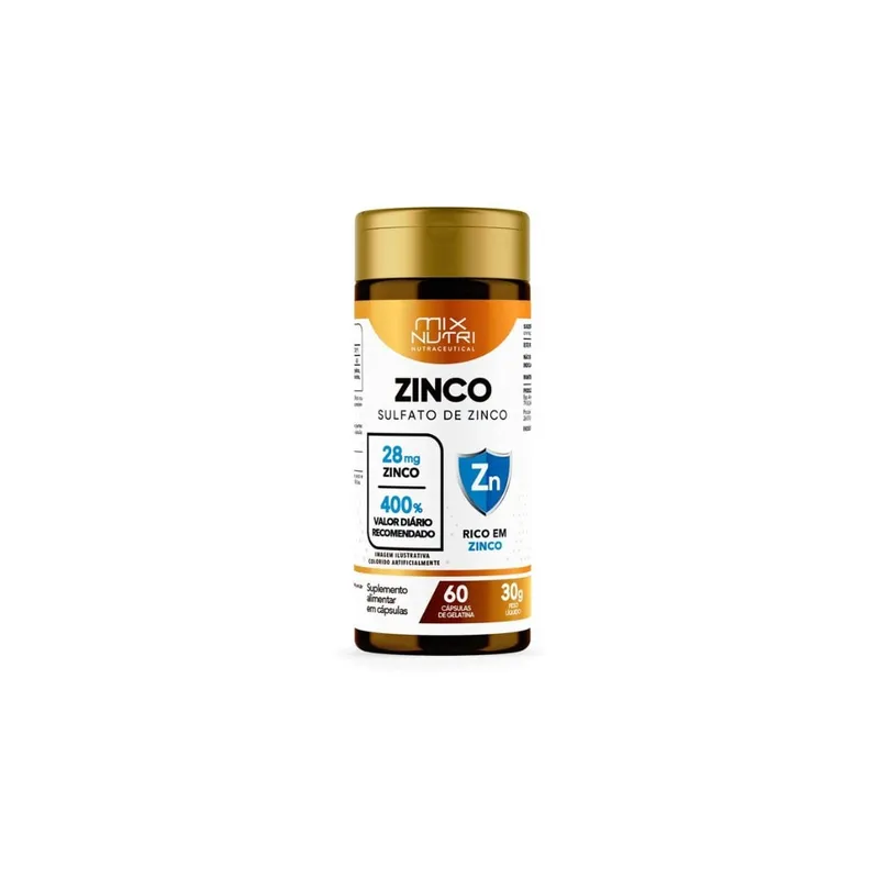 Sulfato de Zinco 60 Cápsulas MIX Nutri