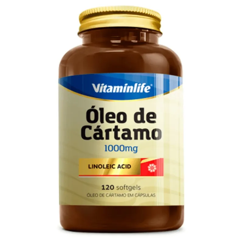 Oleo de Cartamo 1oomg 120 Cápsulas Vitaminlife