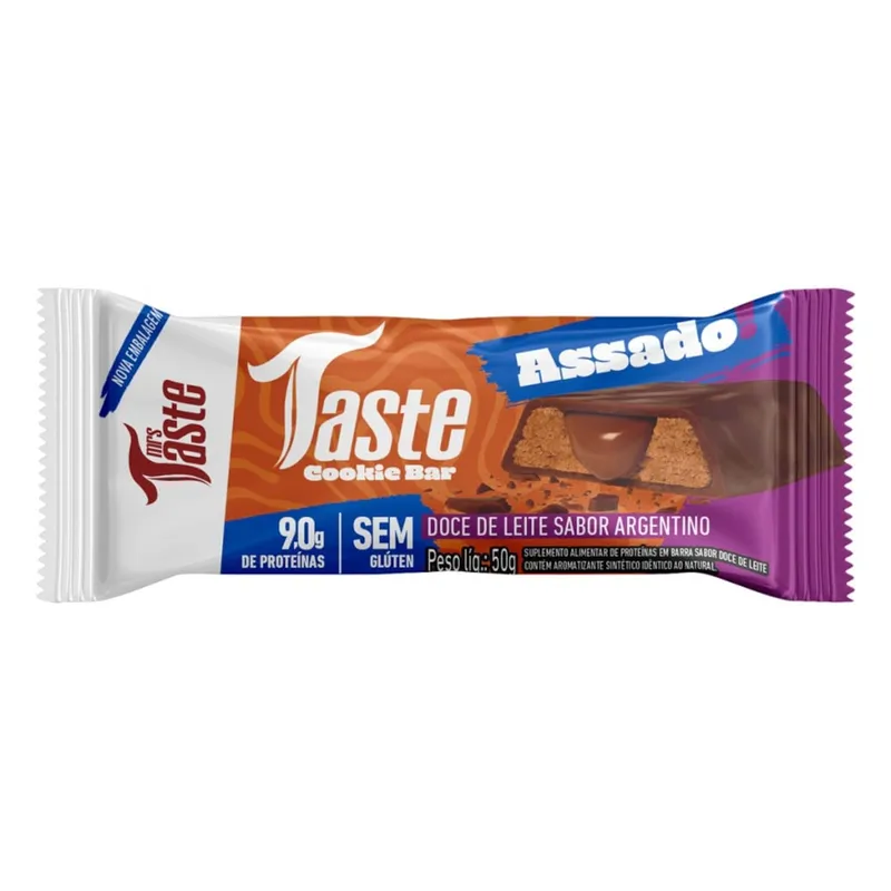 Barra de Proteína Taste Cookie Bar Doce de Leite 9g Mrs. Taste