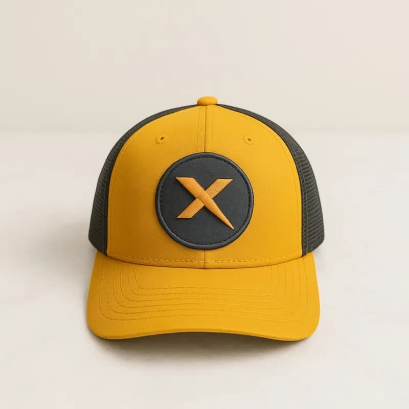 Boné Trucker Caramelo Tela Preta DCX