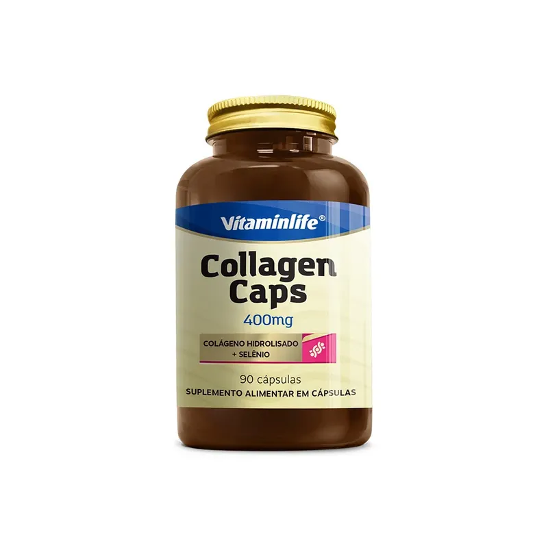 Collagen 400mg + Selênio VitaminLife 90 Cápsulas