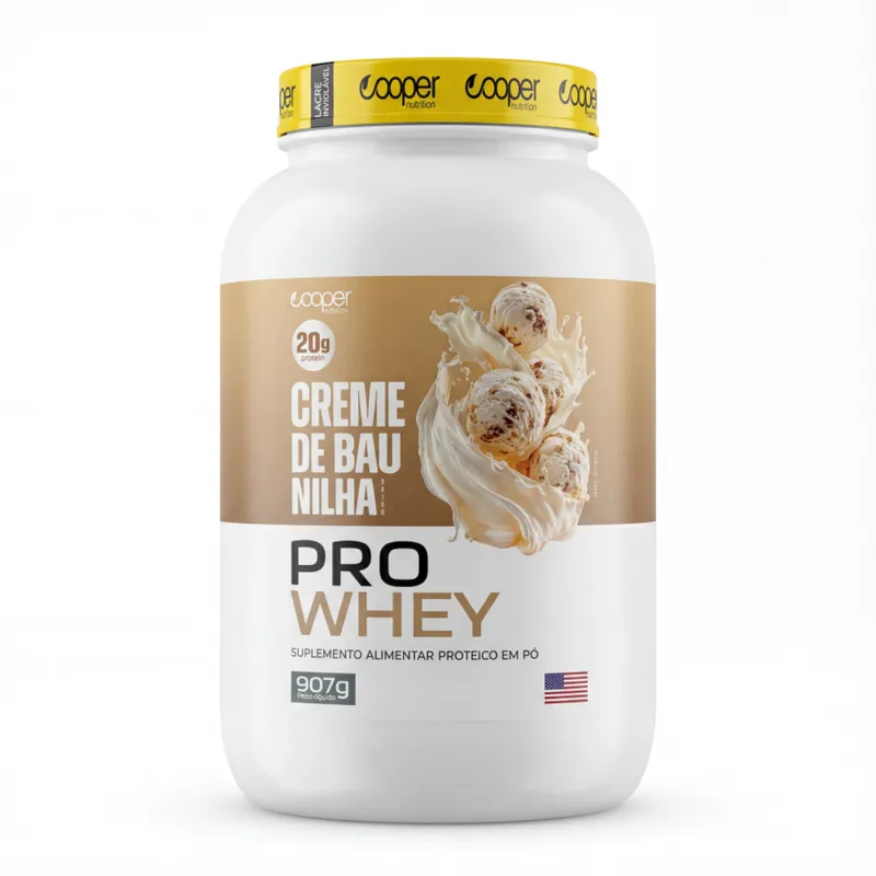 Pro Whey Creme de Baunilha Cooper Nutrition 907g