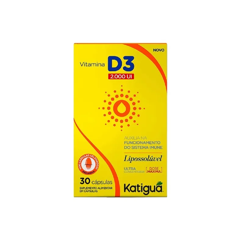 Vitamina D 2000ui 30 Cápsulas Katiguá