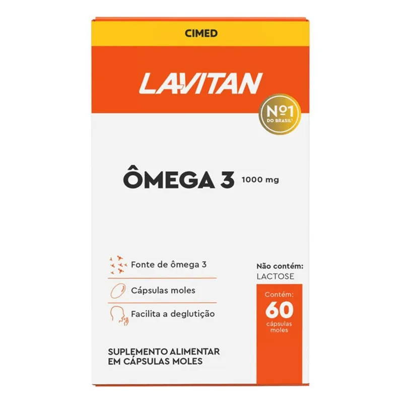 Ômega 3 Lavitan 1000mg 60 Cápsulas Cimed