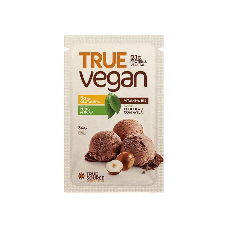 Proteína Vegana True Vegan Sachês 34g