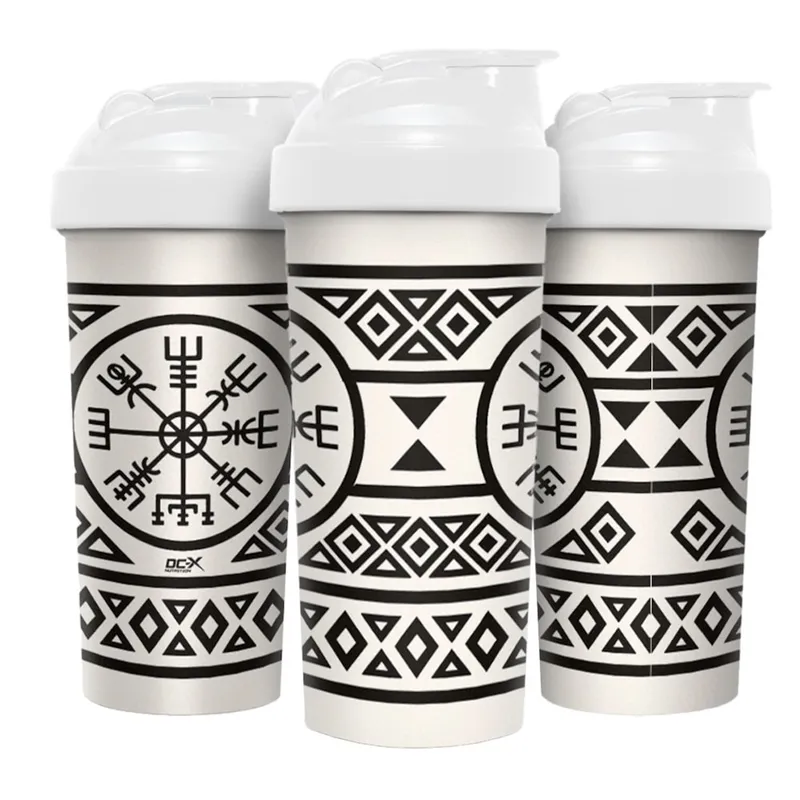 Coqueteleira DCX Nutrition Viking Branca Edição Nórdica 600ml