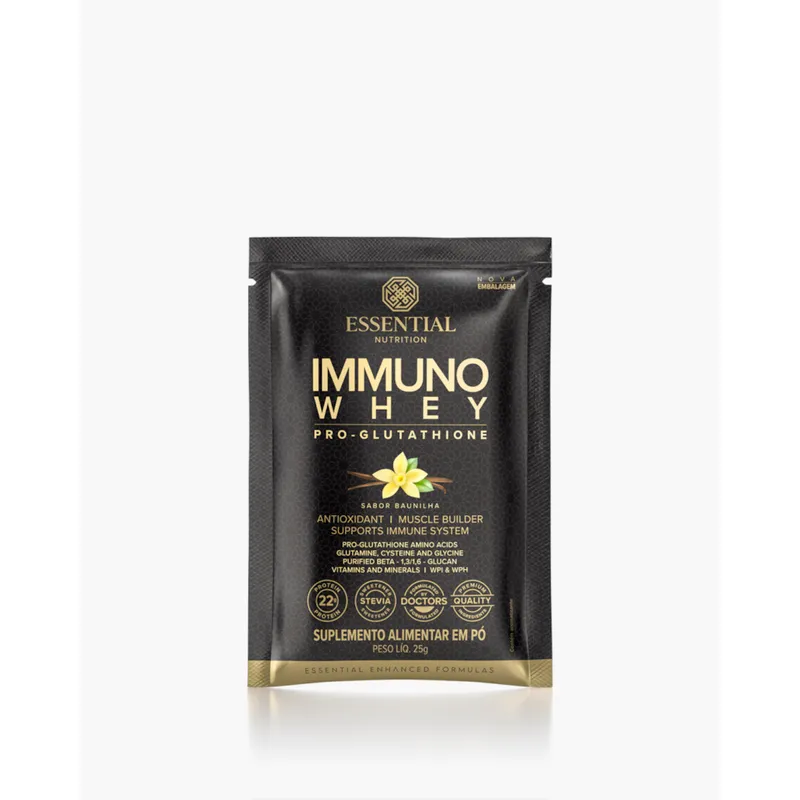 Unidade Immuno Whey Pro-Glutathione Baunilha 25g Essential Nutrition