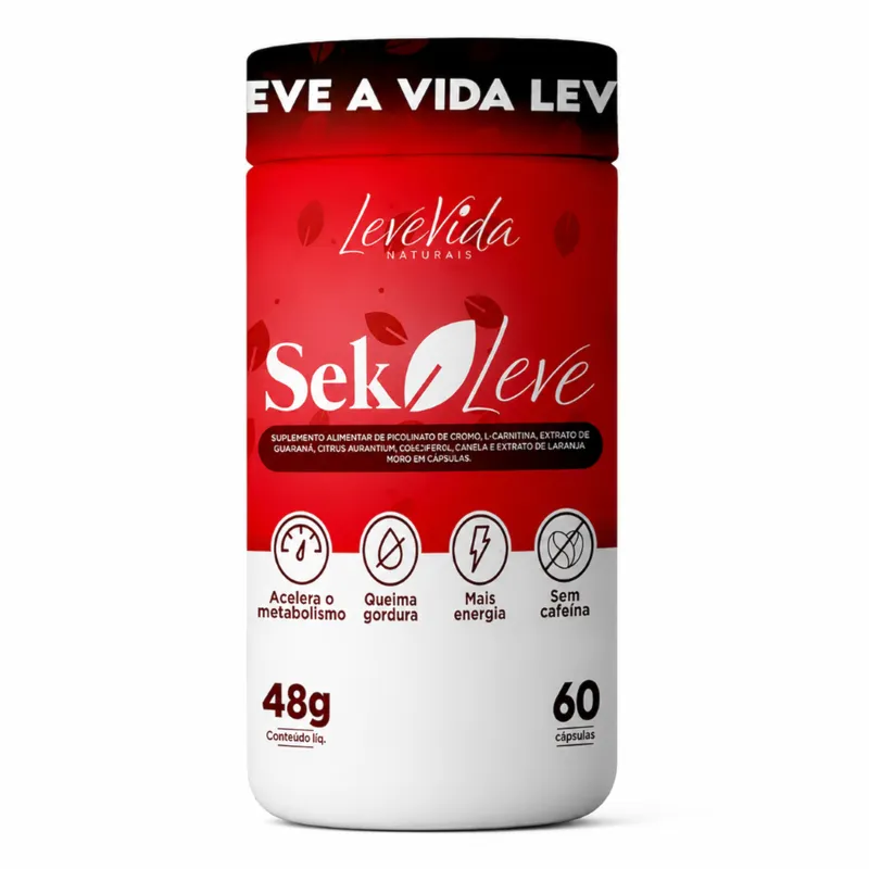 Sek Leve Leve Vida Naturais 60 Cápsulas Absolut Nutrition