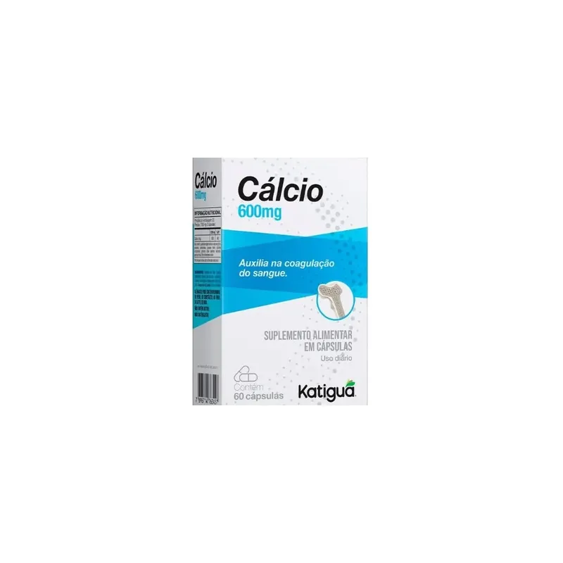 Calcio 600mg 60 Cápsulas Katiguá