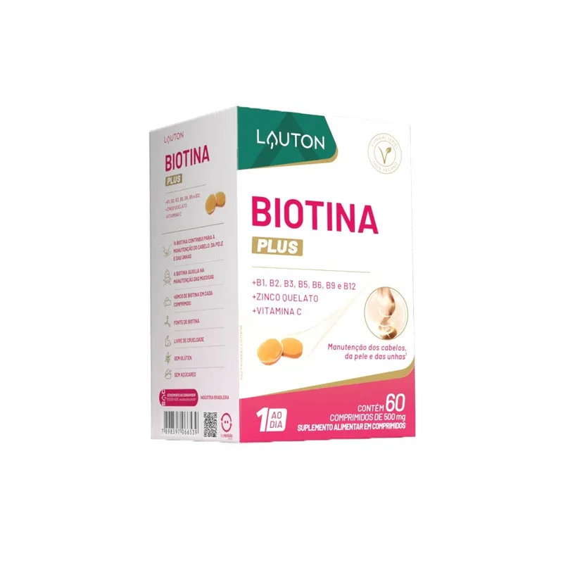 Biotina Plus 45mcg 60 Cápsulas Lauton