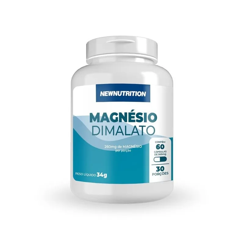 Magnesio Dimalato 60 Cápsulas New Nutrition