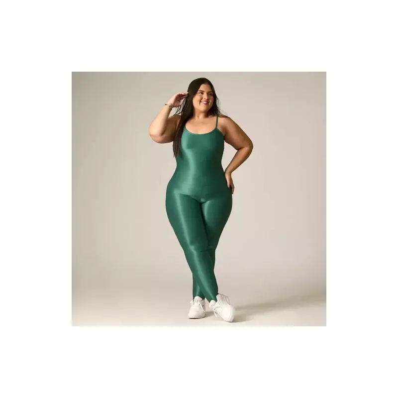 Macacão Amanda Compressão Verde Mar Plus Size DCX Nutrition