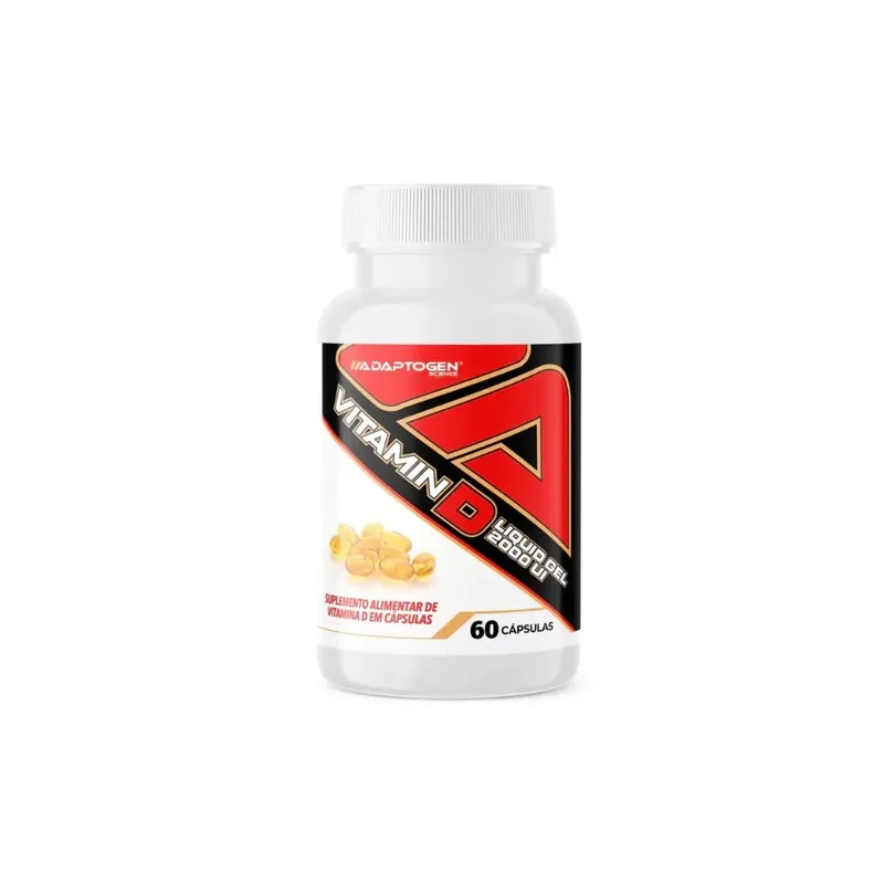 Vitamina D Liquid Gel 2000ui 60 Cápsulas Adaptogen