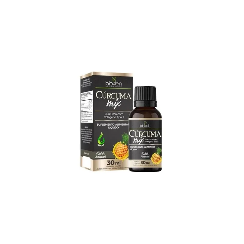 Cúrcuma Mix com Colágeno Tipo II 30ml Bioklein