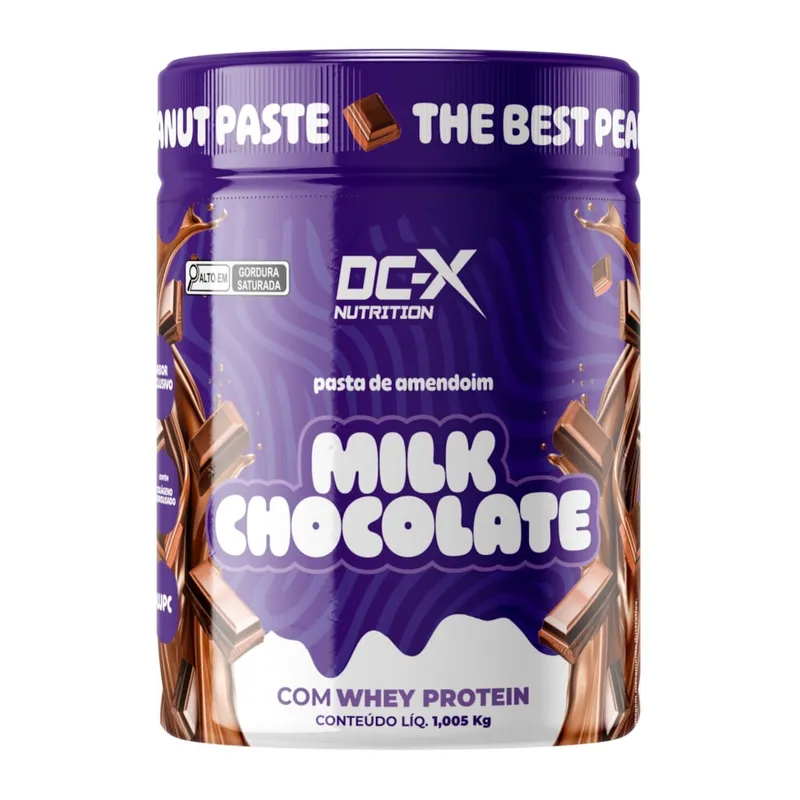 Pasta de Amendoim Gourmet 1kg Milk Choco DCX Nutrition