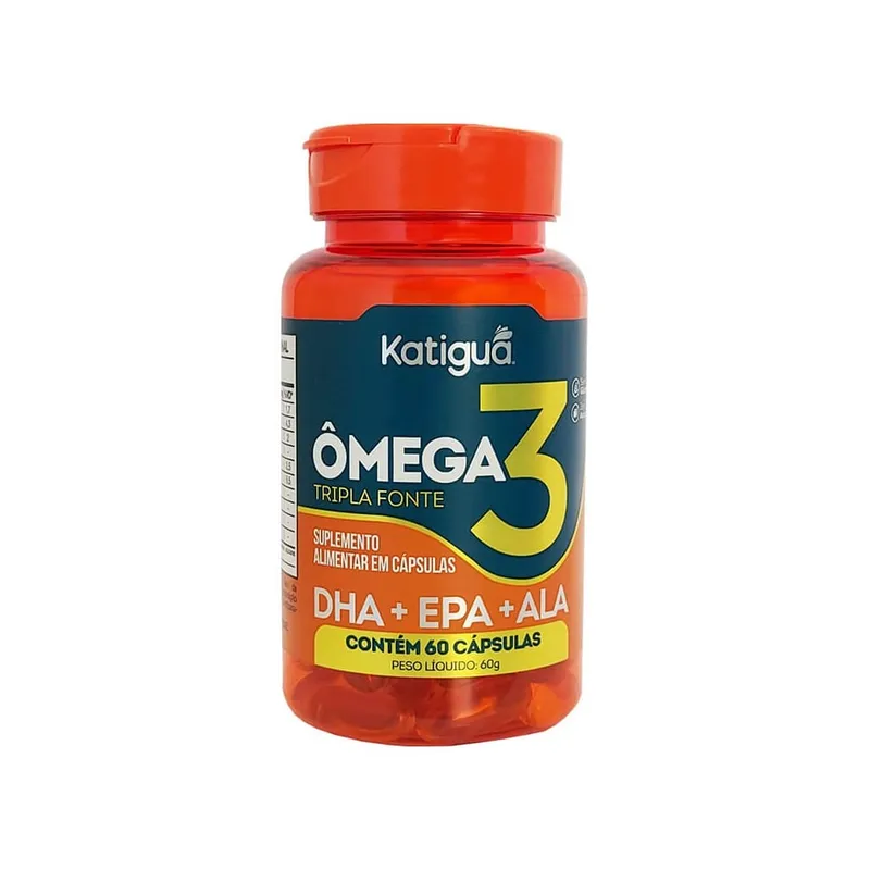 Ômega 3 Tripla Fonte 1000mg 60 Cápsulas Katiguá
