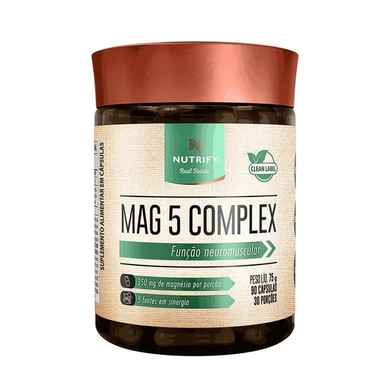 Mag 5 Complex 90 Cápsulas Nutrify