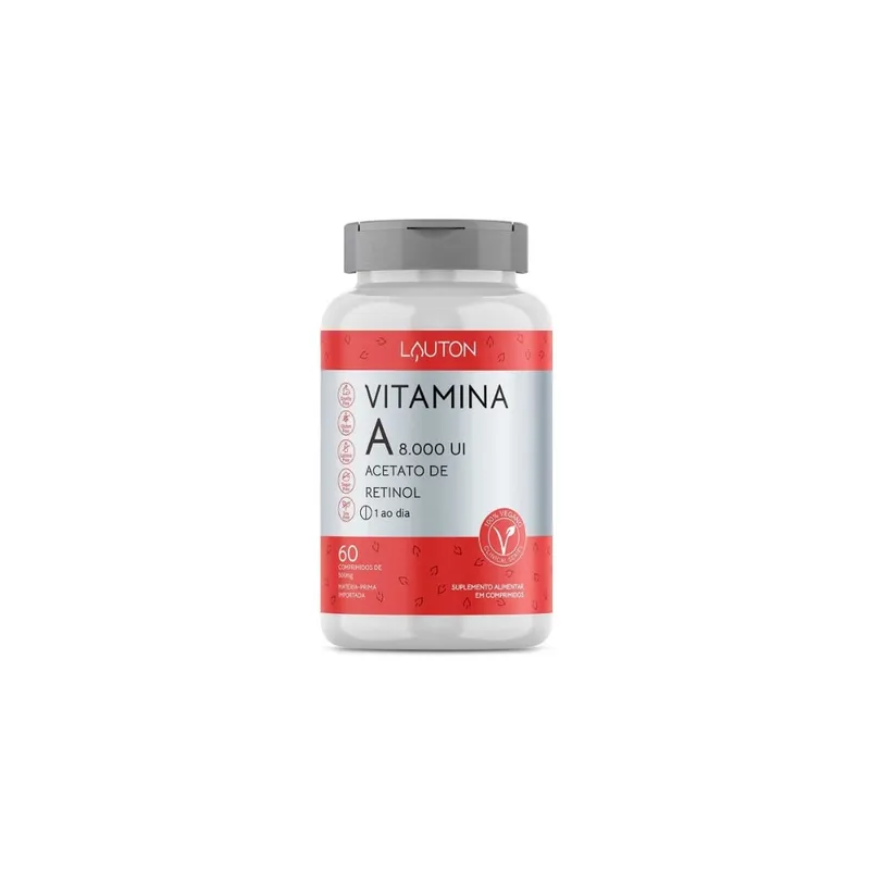 Vitamina a 8.000 Ui 60caps Lauton