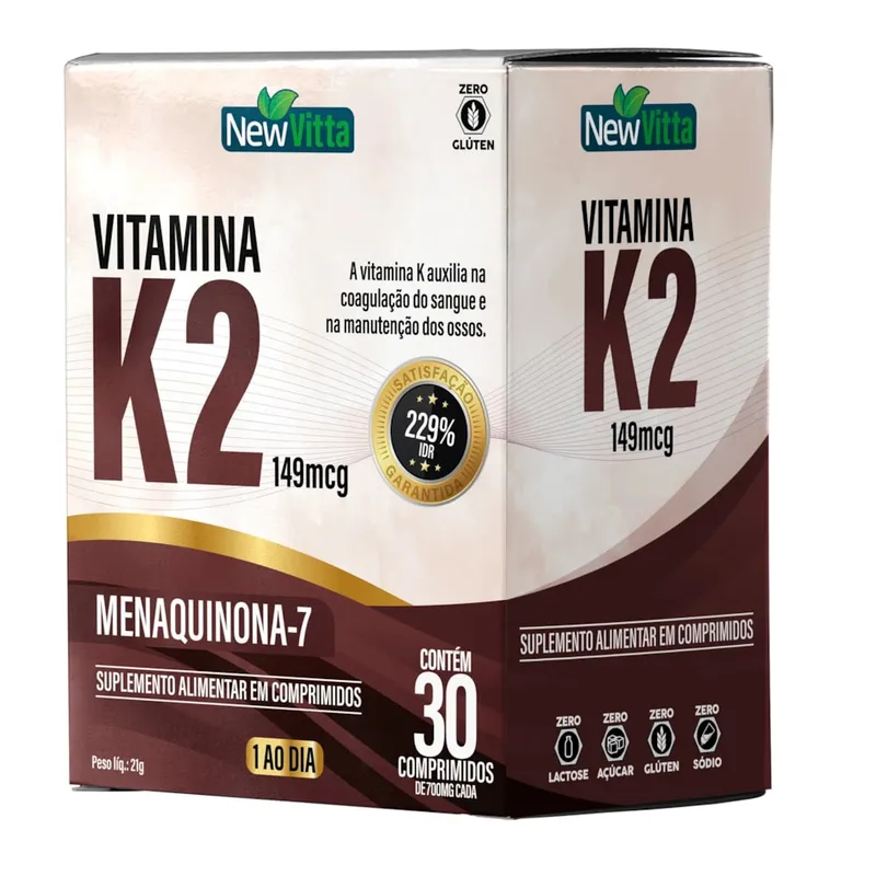 Vitamina K2 30 Comprimidos New Vitta