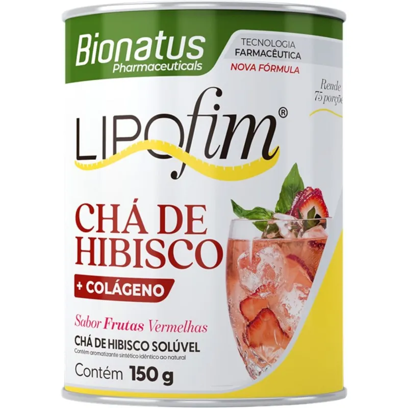 Lipofim Chá de Hibisco + Colágeno Bionatus 150g