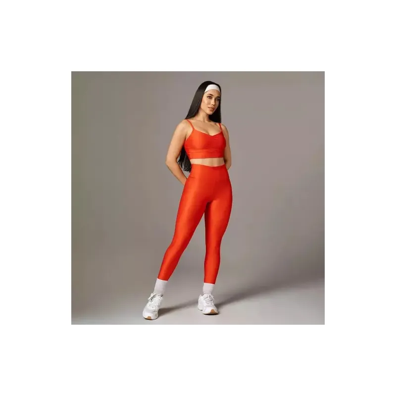 Legging Clássica + Top Sol Compressão Escarlate Tamanho Único DCX Nutrition