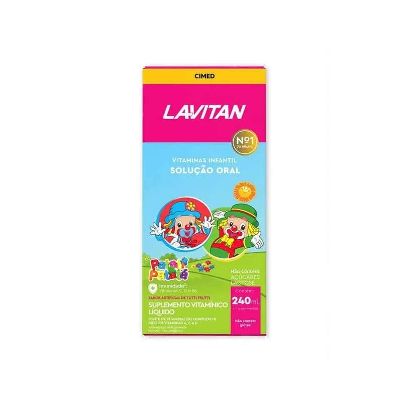 Vitamina Infantil Lavitan Patati Patatá Tutti Frutti 240ml Cimed