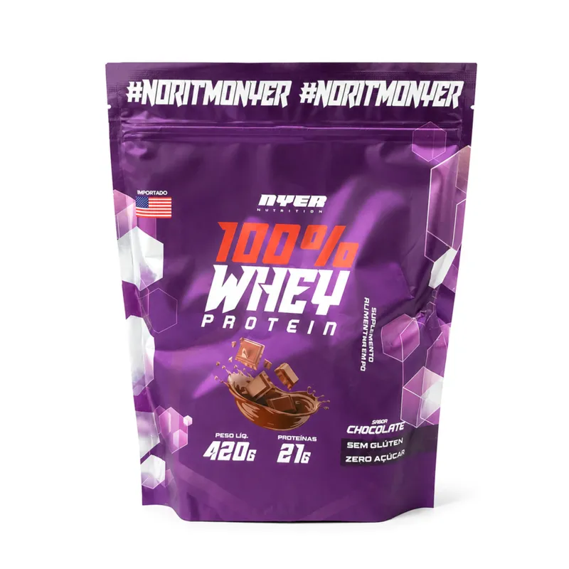 100% Whey Protein Nyer Nutrition 420g Refil