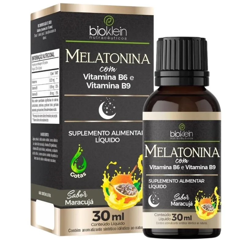 Melatonina com Vitamina B6 e B9 30ml Bioklein