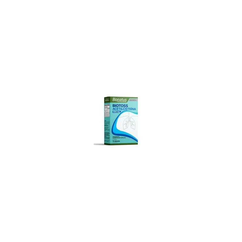 Biotoss Acetilcisteína 600mg 15 Cápsulas Bionatus