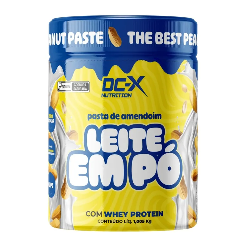 Pasta de Amendoim Gourmet 1kg Leite em Pó DCX Nutrition