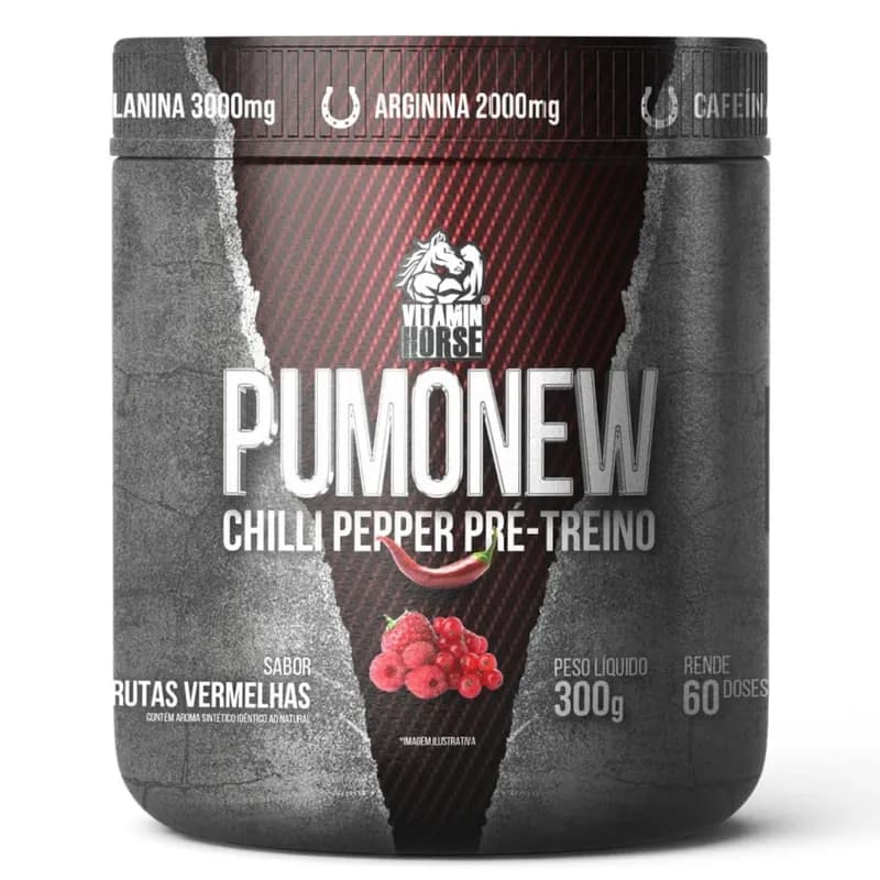 Pré Treino Pumonew 300g Vitamin Horse