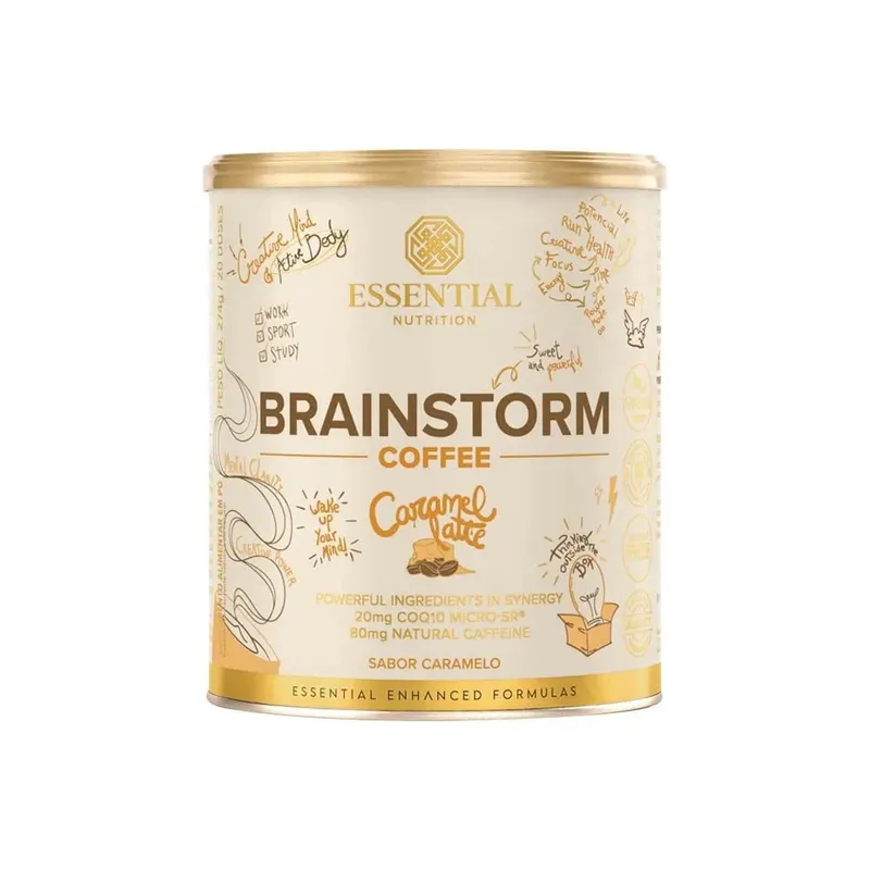 Brainstorm Coffee 274g Caramelo Essential Nutrition