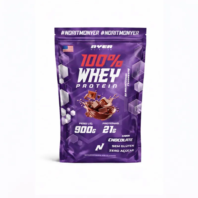 100% Whey Protein Nyer Nutrition 900g Refil
