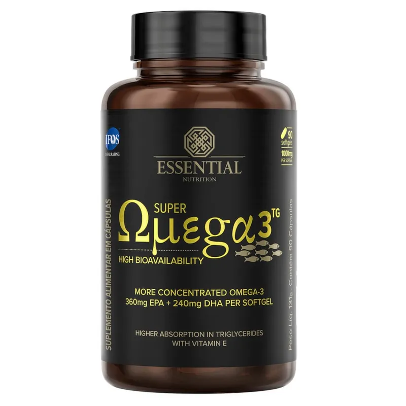 Super Ômega 3 1g 90 Cápsulas Essential Nutrition