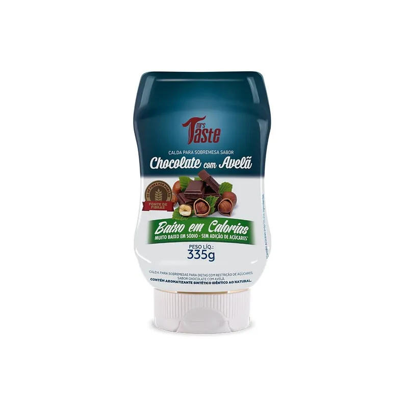 Calda para Sobremesa Sabor Chocolate com Avelã 335g Mrs. Taste