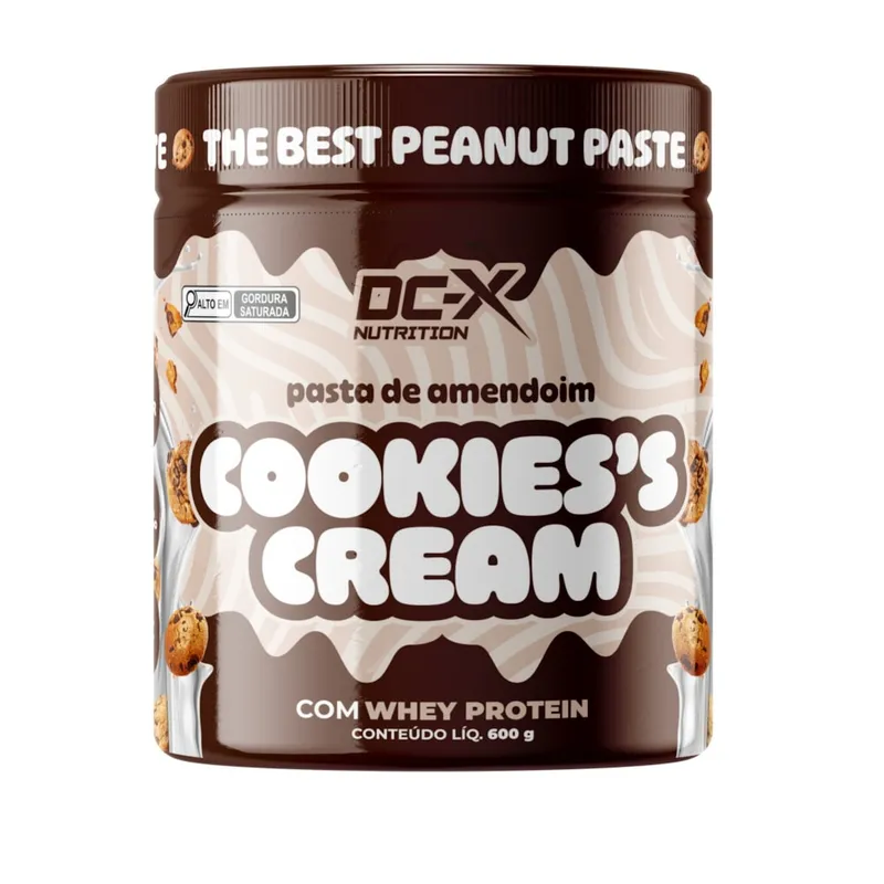 Pasta de Amendoim Gourmet 600g Cookies DCX Nutrition