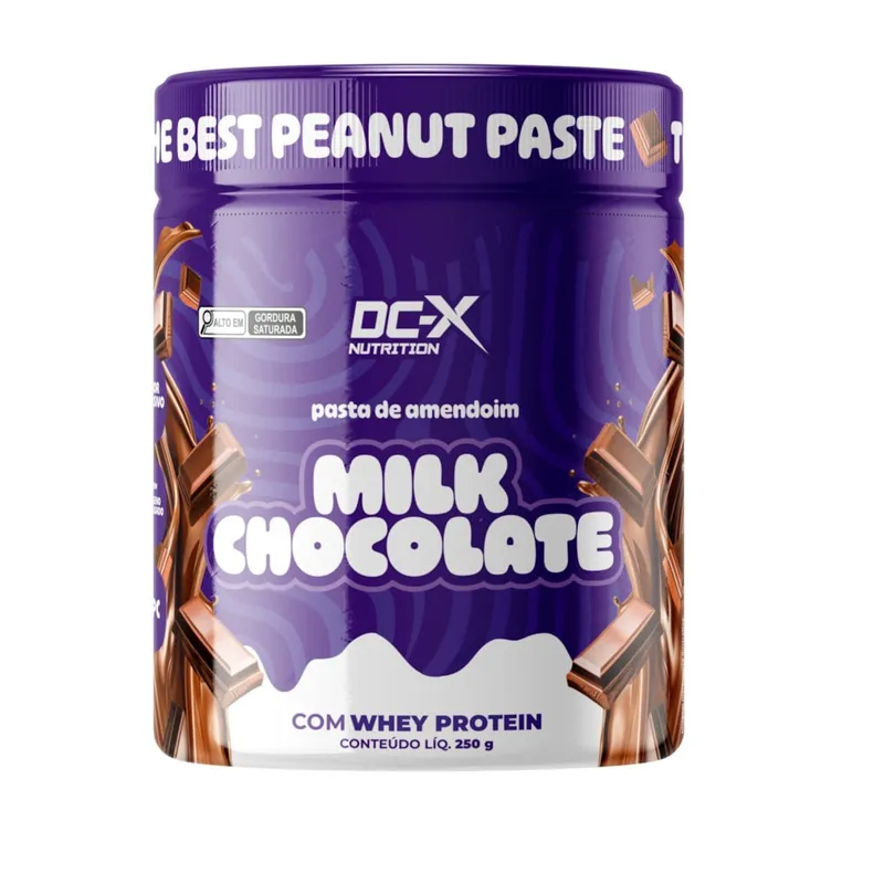 Pasta de Amendoim Gourmet 250g Milk Choco DCX Nutrition