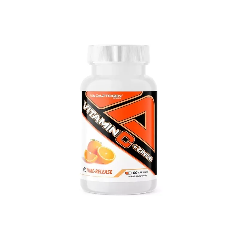 Vitamina C + Zinco 29mg 60 Cápsulas Adaptogen