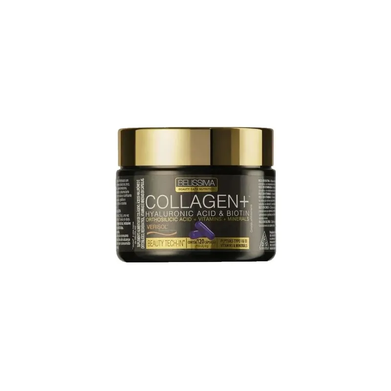 Collagen Plus 120 Cápsulas Belíssima Black Skull
