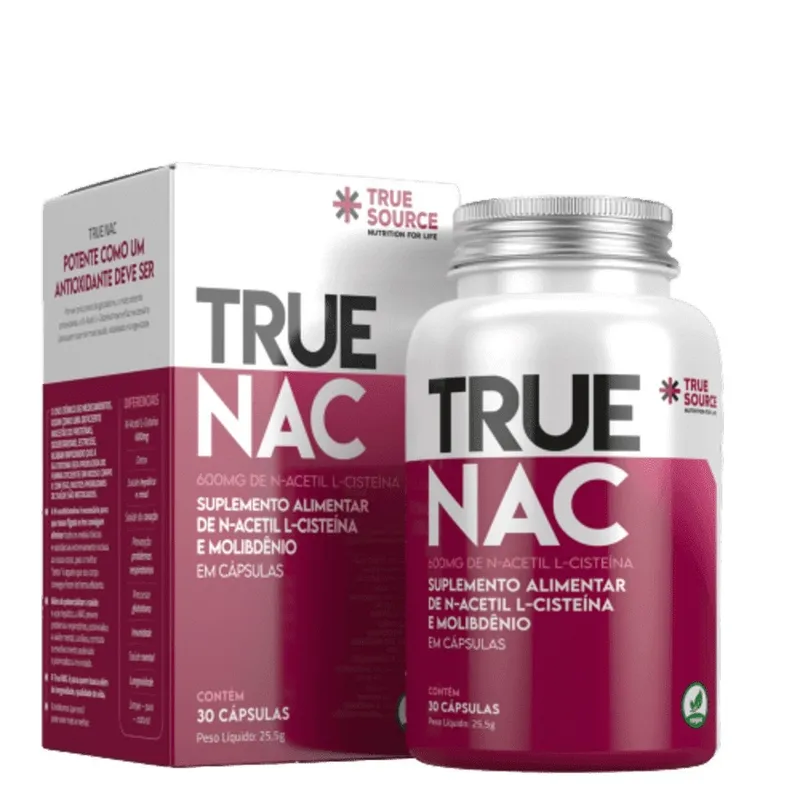 True NAC 600mg 30 Cápsulas