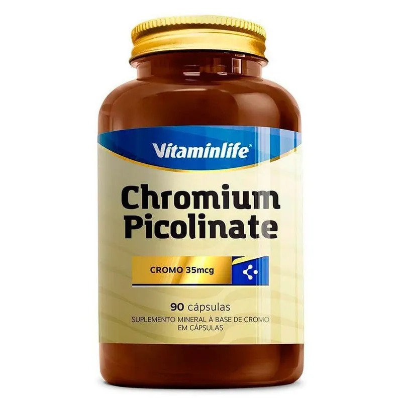 Picolinato de Cromo 250mcg 90 Cápsulas Vitaminlife