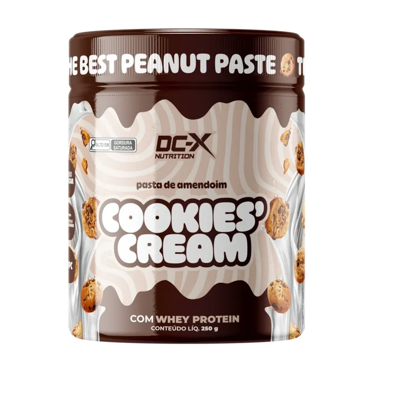 Pasta de Amendoim Gourmet 250g Cookies DCX Nutrition