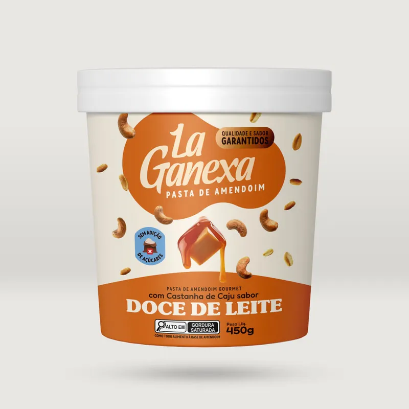 Pasta De Amendoim Doce De Leite La Ganexa 450g